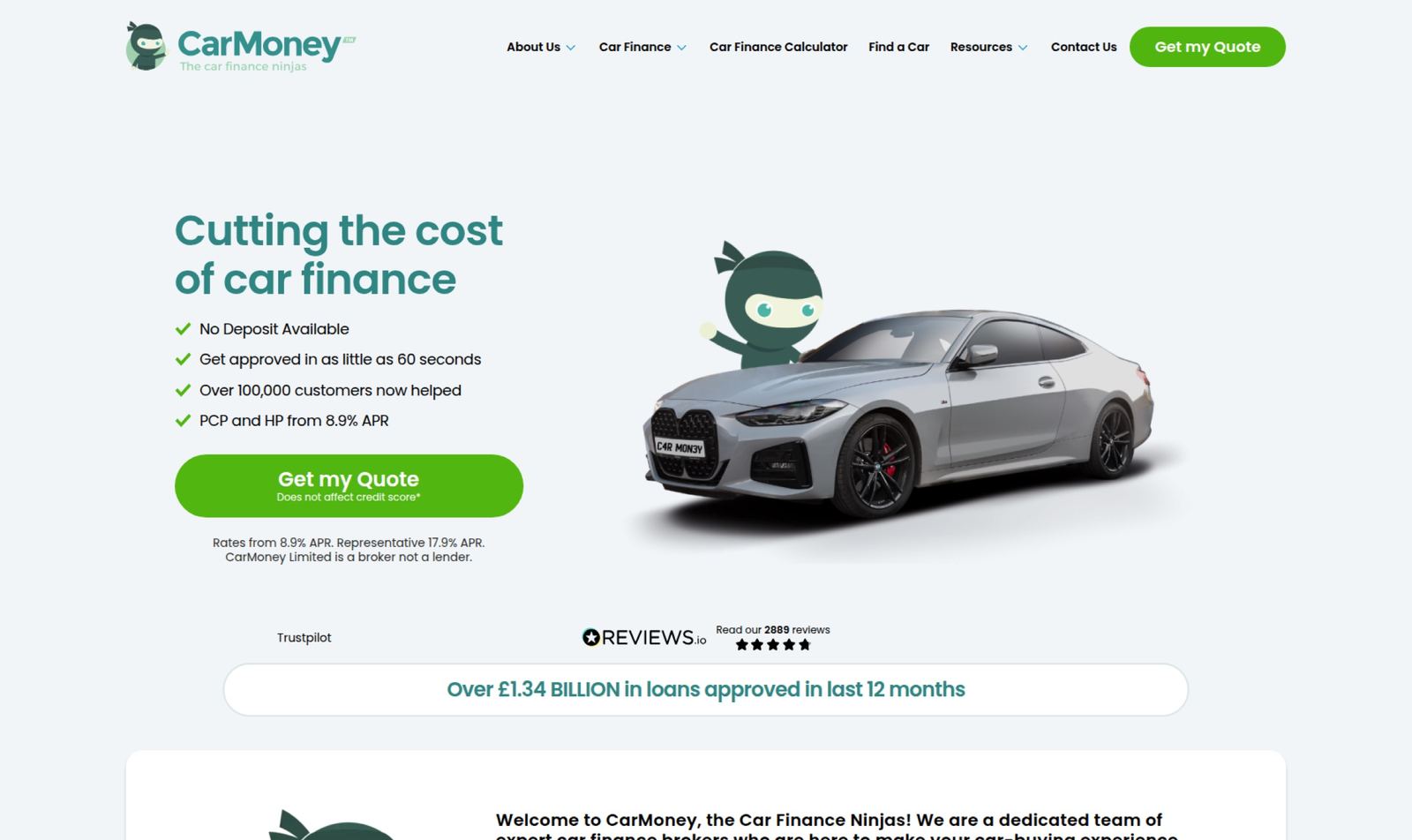 CarMoney website