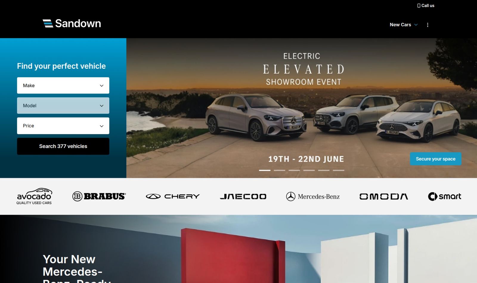 Sandown website