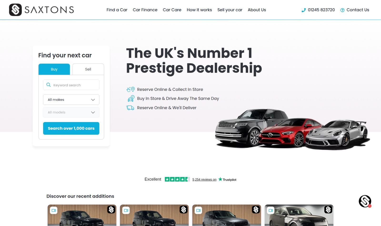 Saxton 4×4 website